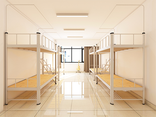 订做双层床-批发宿舍床-连体双层床加工厂